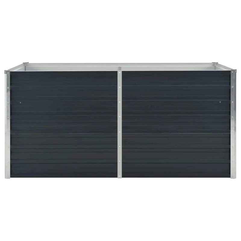 Jardinera Elevada Acero Galvanizado Gris Antracita 160x80x77cm