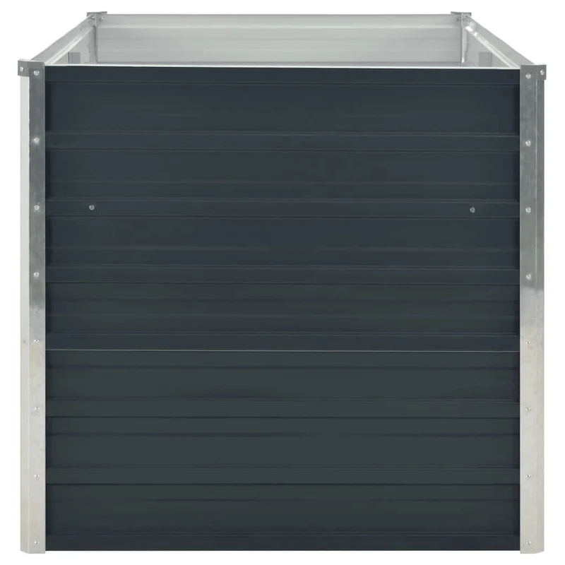 Jardinera Elevada Acero Galvanizado Gris Antracita 160x80x77cm
