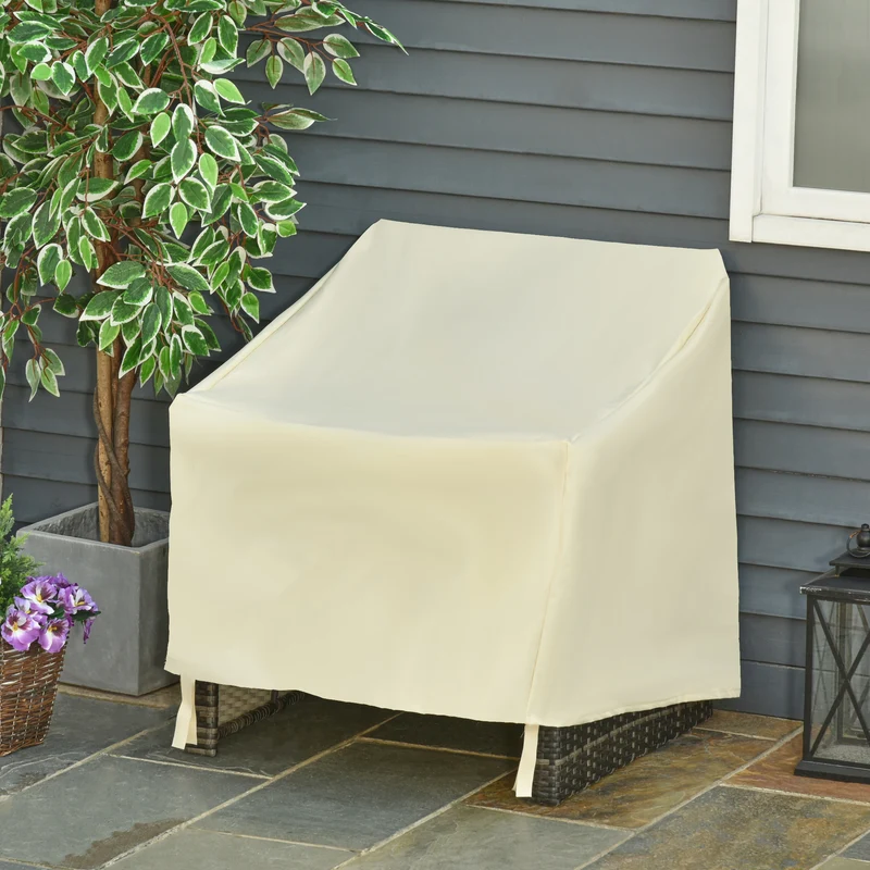 Outsunny Funda Protectora Para Sillas Cubierta Mueble Sillón Impermeable