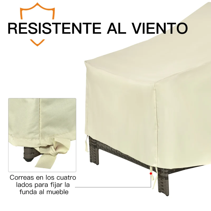 Outsunny Funda Protectora Para Sillas Cubierta Mueble Sillón Impermeable