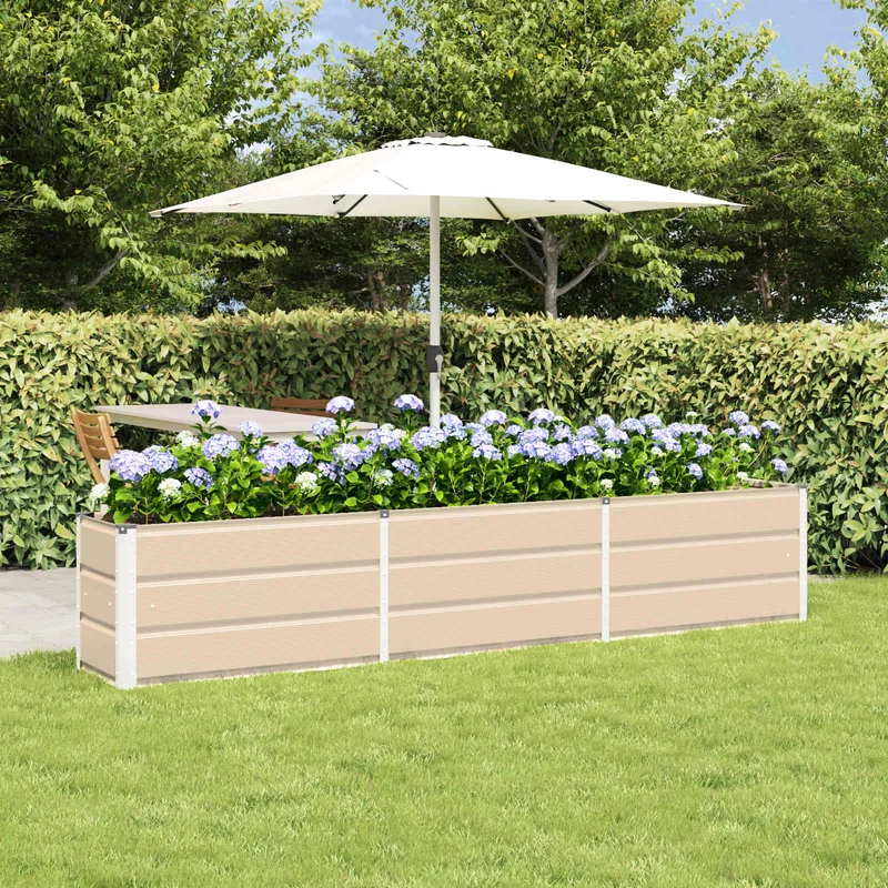 Jardinera Marfil 240 X 40 X 45 Cm Acero
