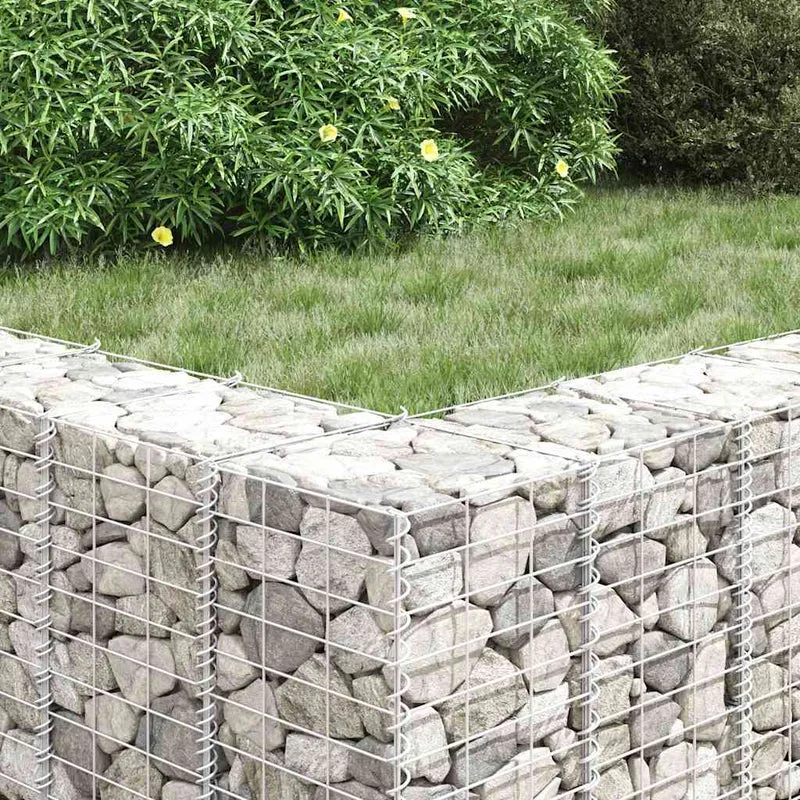 Arriates De Gaviones 4 Unidades Hierro 30x30x50/100/150/200 Cm