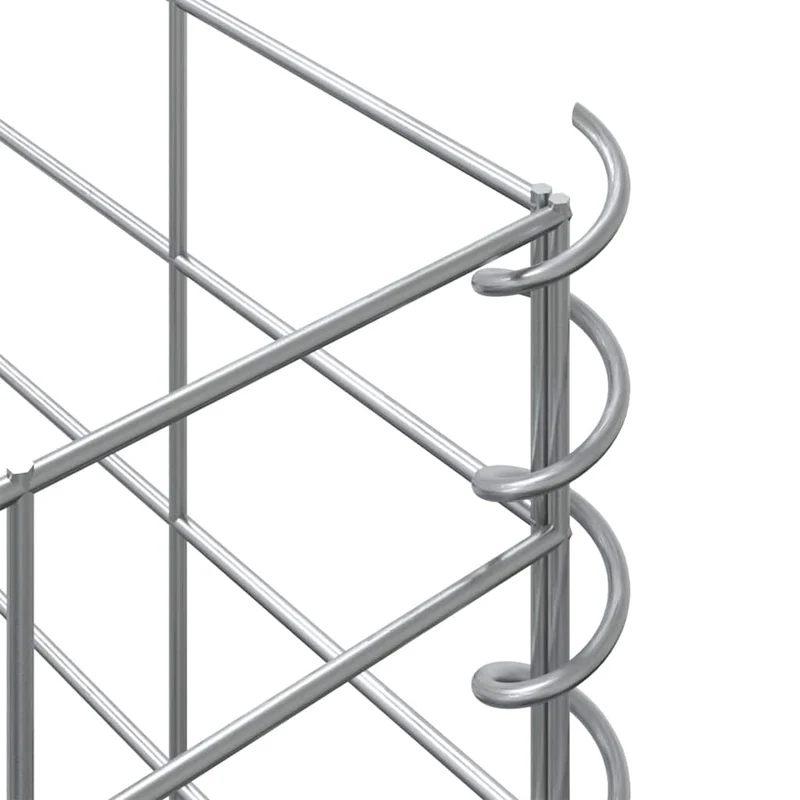 Arriates De Gaviones 4 Unidades Hierro 30x30x50/100/150/200 Cm