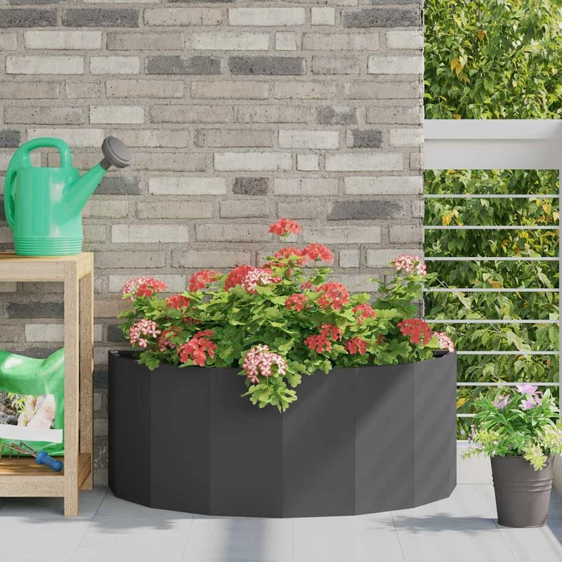 Jardinera Negro 90 X 45 X 35 Cm Acero