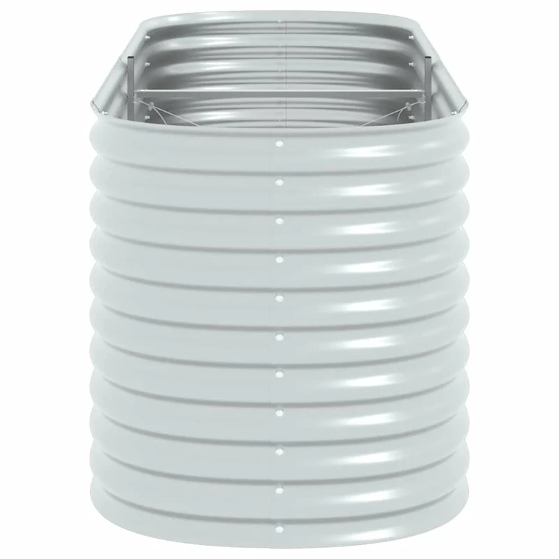 Arriate De Acero Galvanizado Plateado 240x80x81 Cm