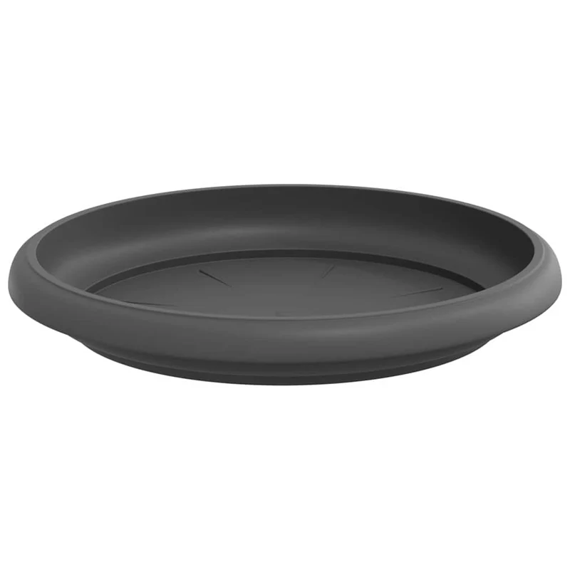 Bandeja Redonda Para Flores 24 Uds. Negro Ø 14 X 2 Cm Plástico