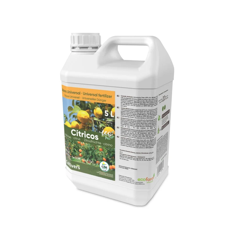 Abono Cítricos Líquido Ecológico Cultivers 10 L