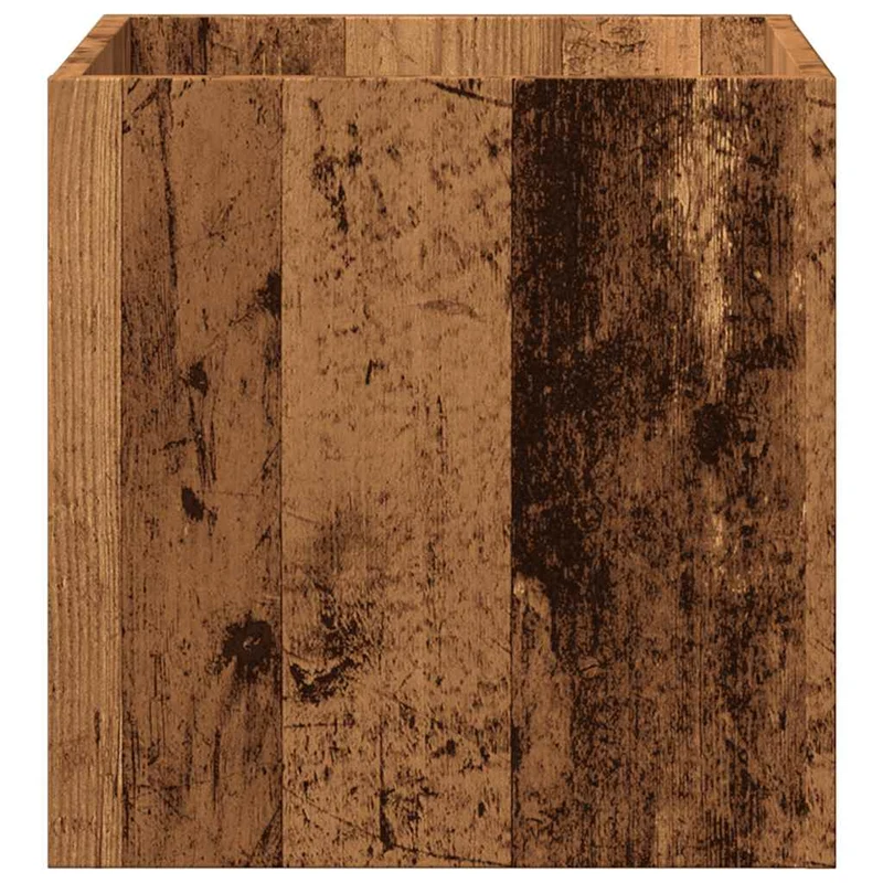 Jardinera De Madera Contrachapada Madera Vieja 40x40x40 Cm