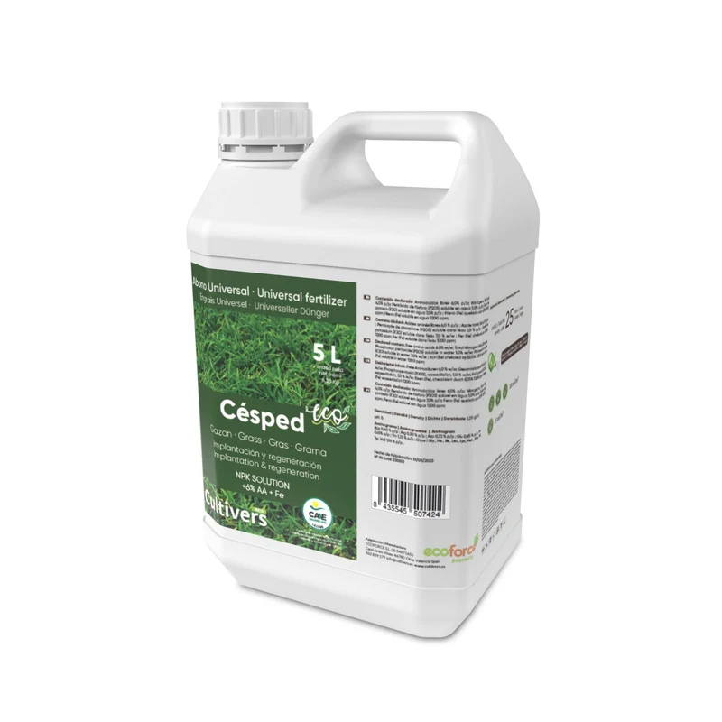 Abono Césped Líquido Ecológico Cultivers 2x1l