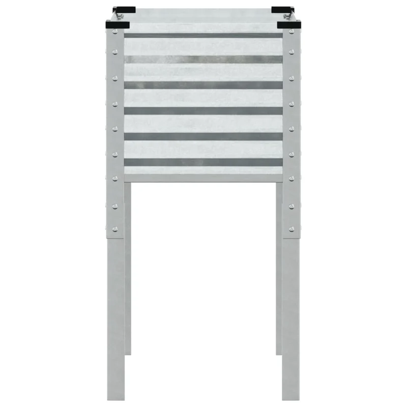 Jardinera De Jardín 45x45x88 Cm De Acero Galvanizado