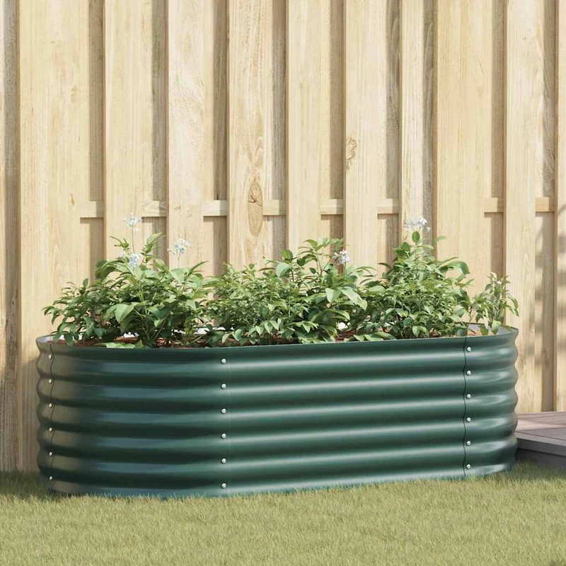 Cama Elevada Verde 160 X 80 X 44 Cm Acero