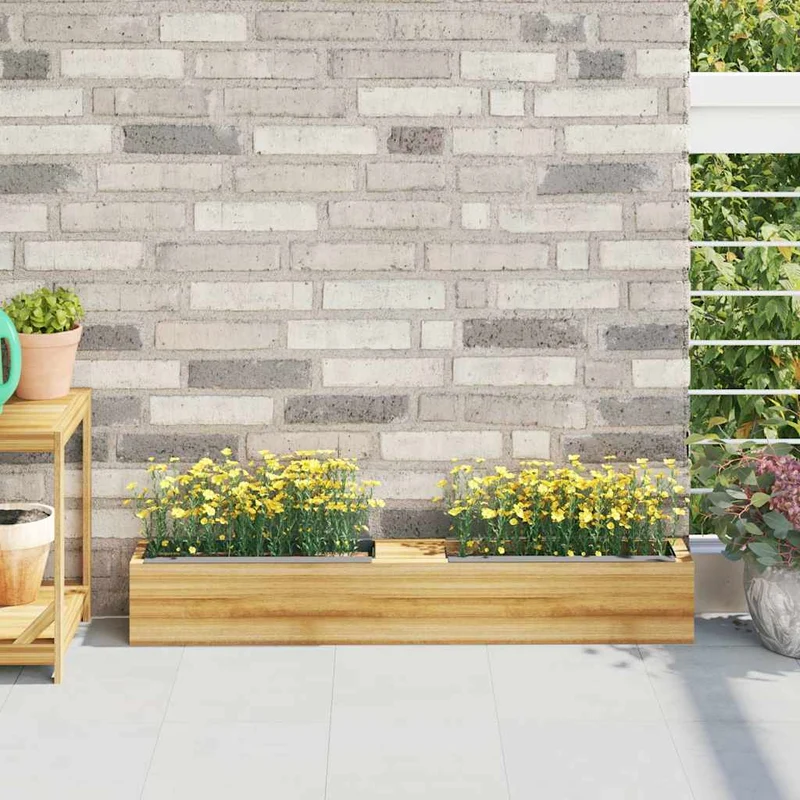 Jardineras Para Europalés 12 Uds Pp Gris 36x13,5x9,5 Cm