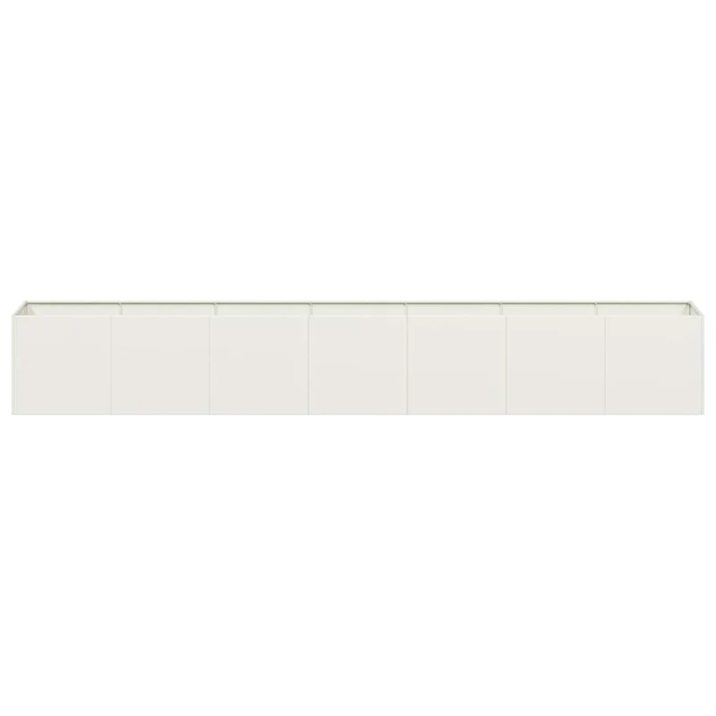 Jardinera De Acero Laminado En Frío Blanco 280x40x40 Cm