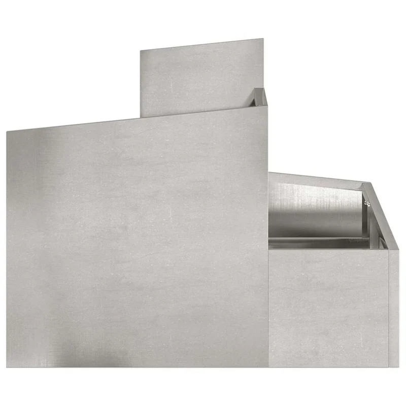 Macetero De Jardín Plateado 60 X 60 X 50 Cm Acero Inoxidable