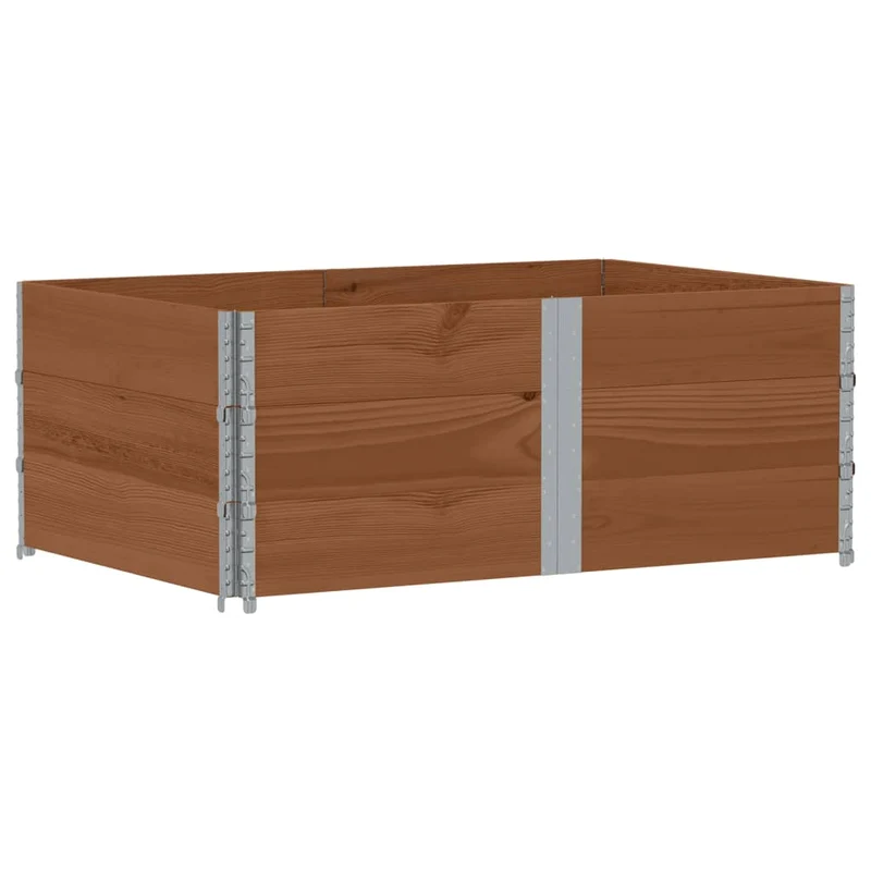 Jardinera De Madera Maciza De Pino Marrón 150x100 Cm