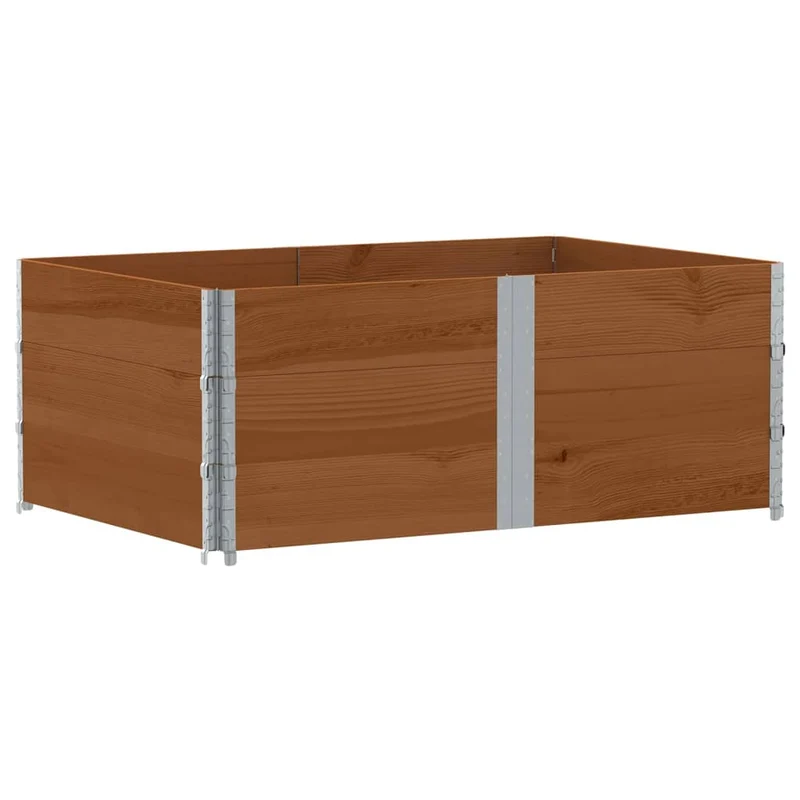 Jardinera De Madera Maciza De Pino Marrón 150x100 Cm