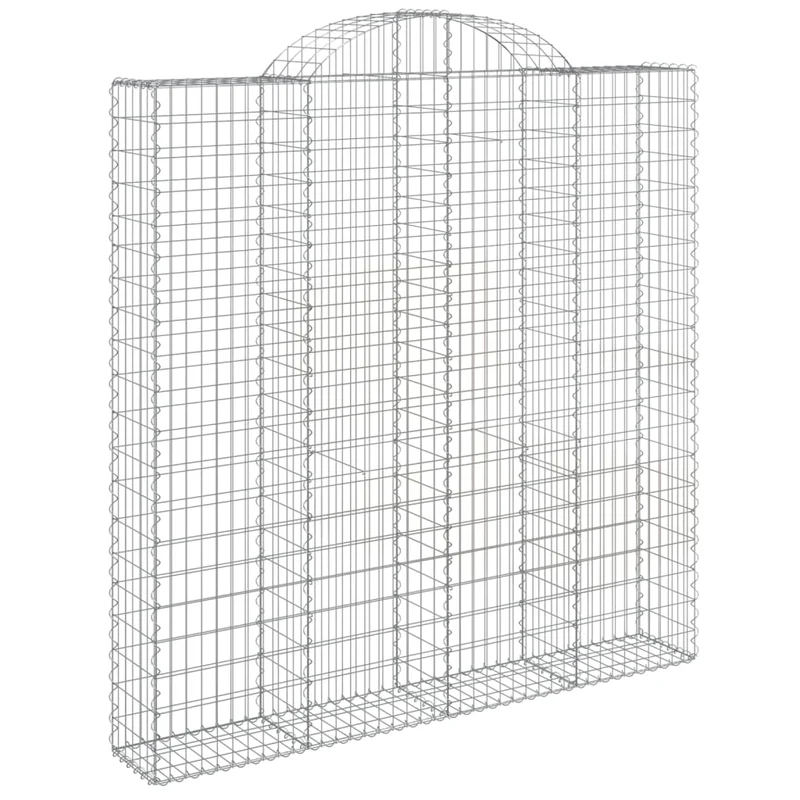 Cestas De Gaviones 3 Uds Forma De Arco Hierro 200x30x200/220 Cm