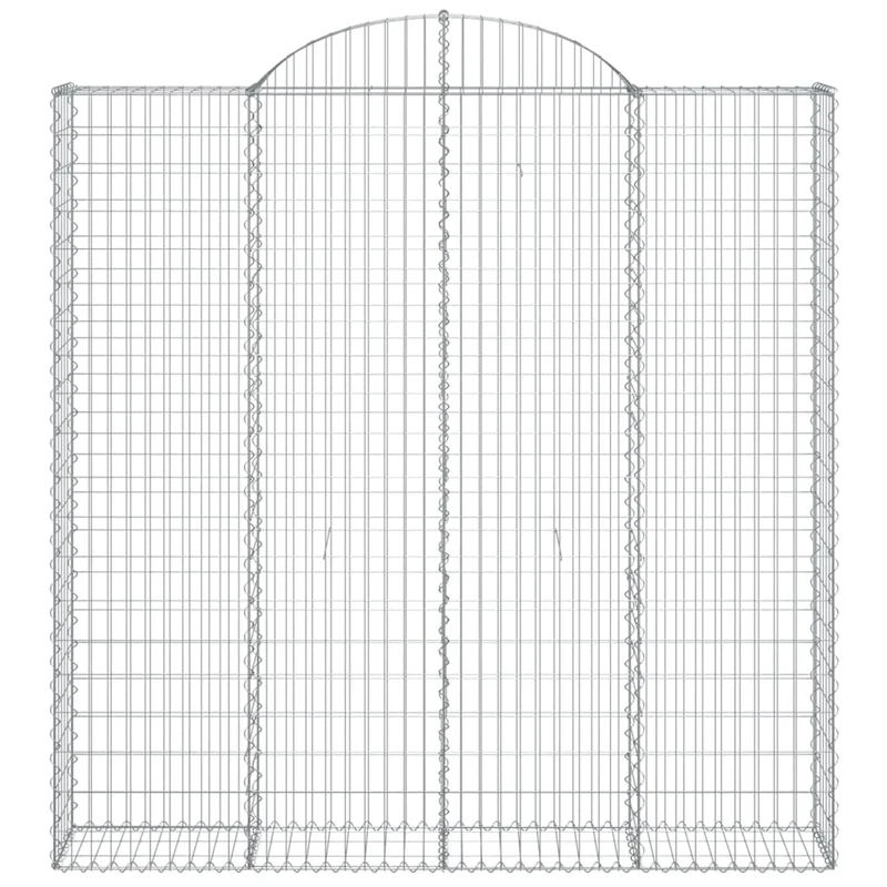 Cestas De Gaviones 3 Uds Forma De Arco Hierro 200x30x200/220 Cm