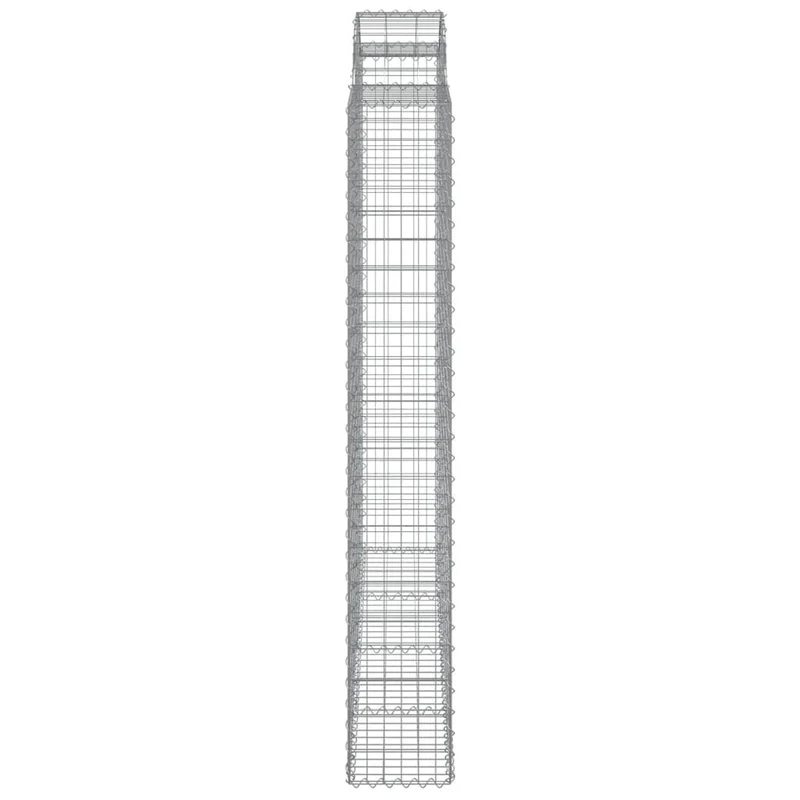 Cestas De Gaviones 3 Uds Forma De Arco Hierro 200x30x200/220 Cm