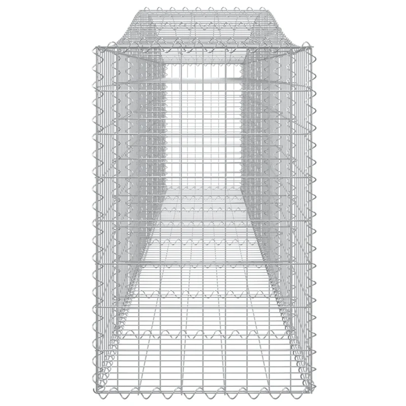 Cestas De Gaviones 25 Uds Forma De Arco Hierro 400x50x80/100 Cm