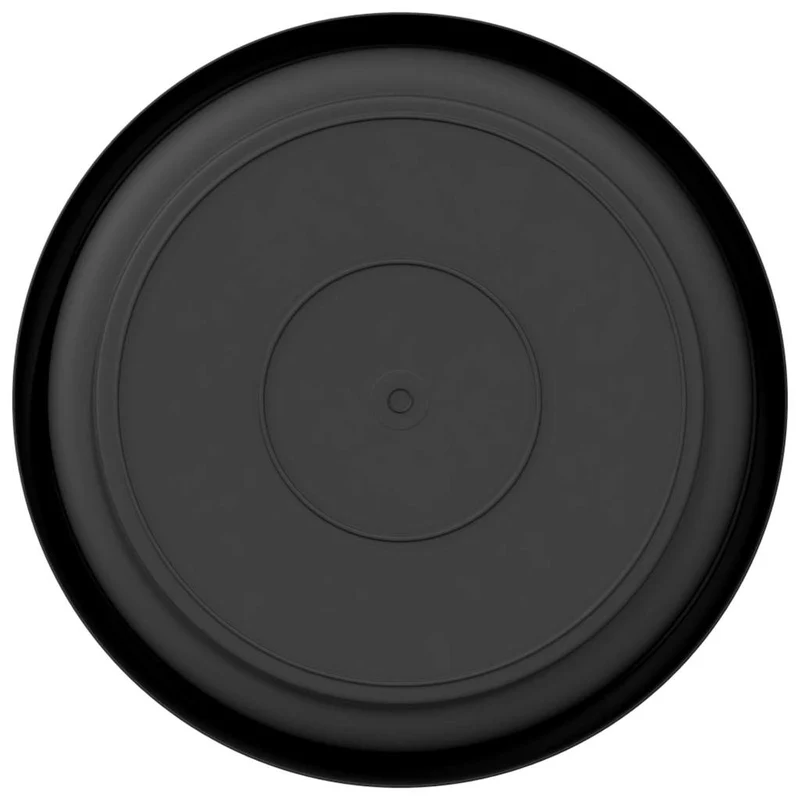 Bandeja Redonda Para Flores 6 Uds. Negro Ø 15,5 X 2 Cm Plástico