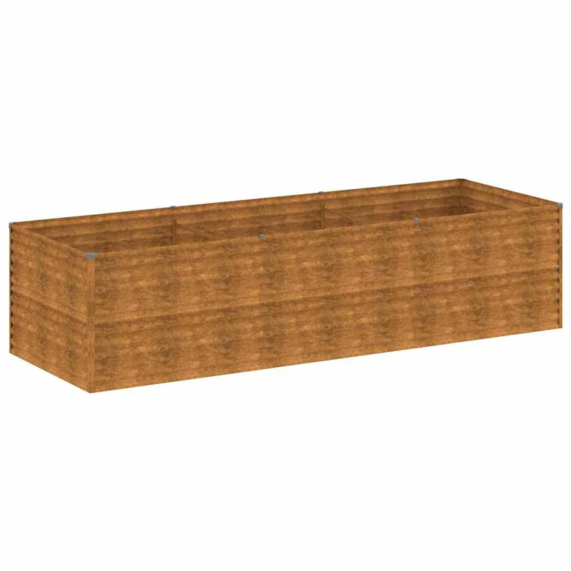 Jardinera De Acero Corten 290x100x69 Cm