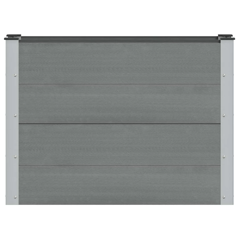 Arriate Elevado Gris 100 X 30 X 72 Cm Wpc Y Aluminio