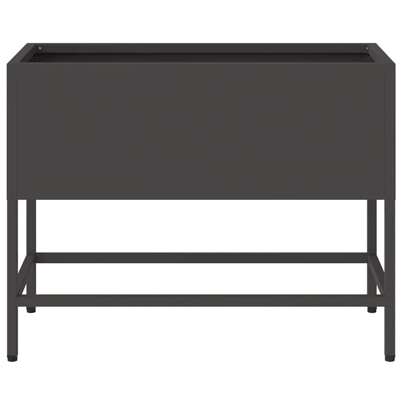 Jardinera Elevada Negro 60 X 26 X 45 Cm Acero
