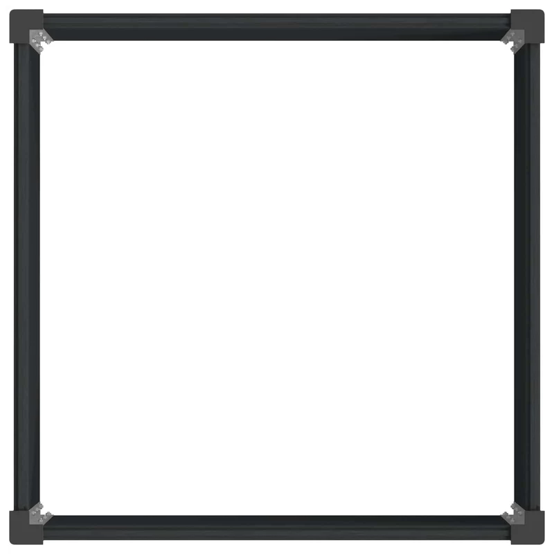 Arriate Elevado Negro 100 X 100 X 91 Cm Wpc Y Aluminio
