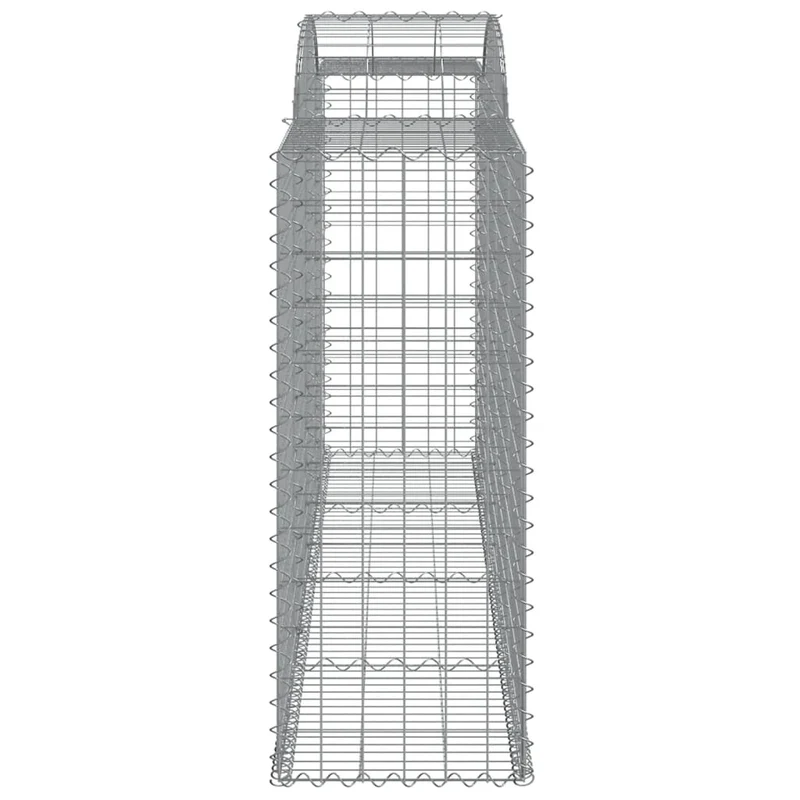 Cestas De Gaviones 4 Uds Forma De Arco Hierro 300x50x120/140 Cm