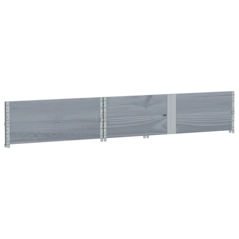 Jardinera De Madera Maciza De Pino Gris 150x100 Cm