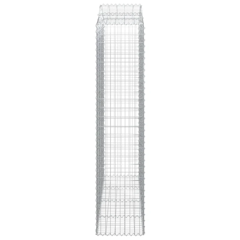Cestas De Gaviones 3 Uds Forma De Arco Hierro 200x50x220/240 Cm