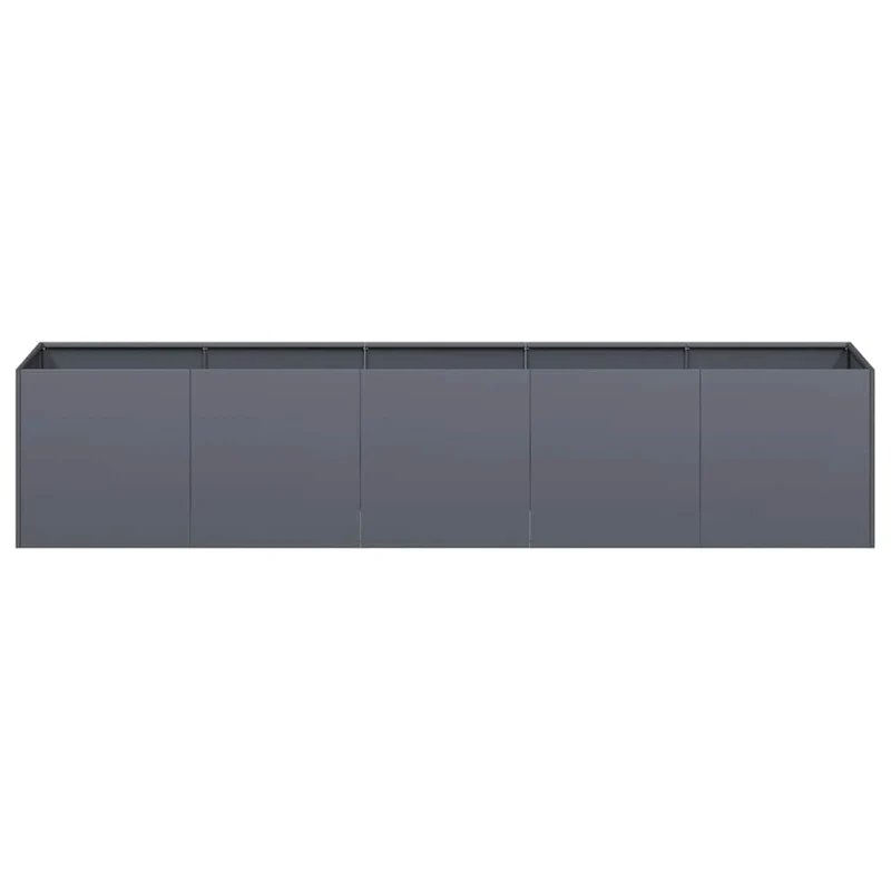 Jardinera Antracita 200x40x40 Cm Acero Laminado En Frío