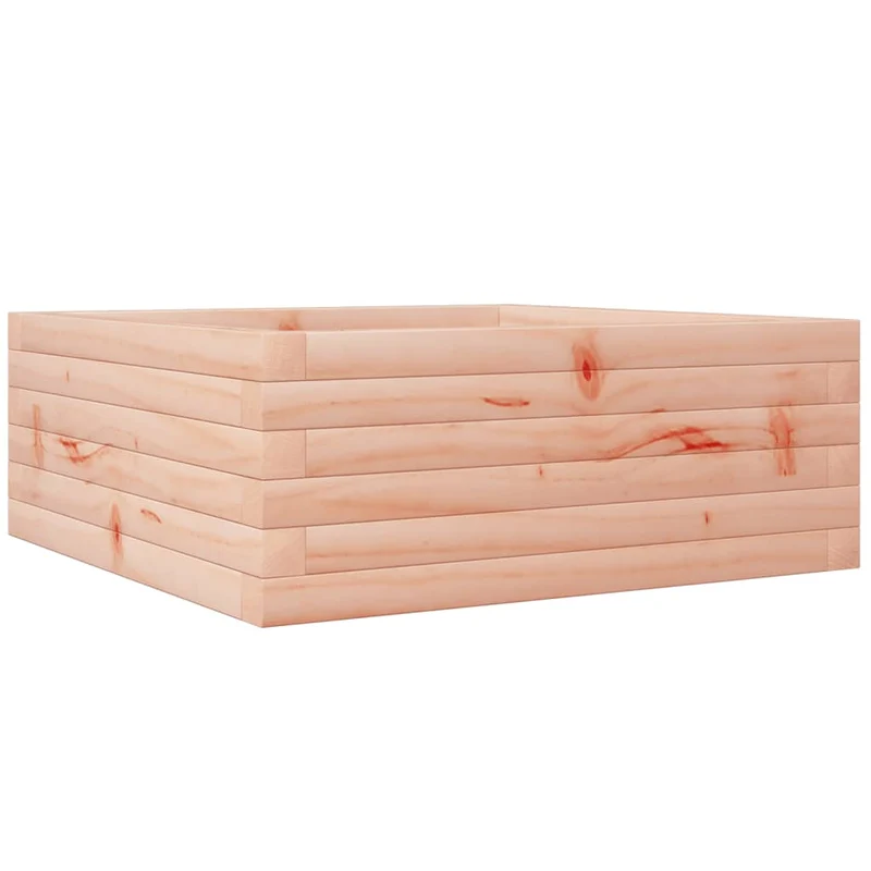 Jardinera De Madera Maciza De Abeto Douglas 60x60x23 Cm