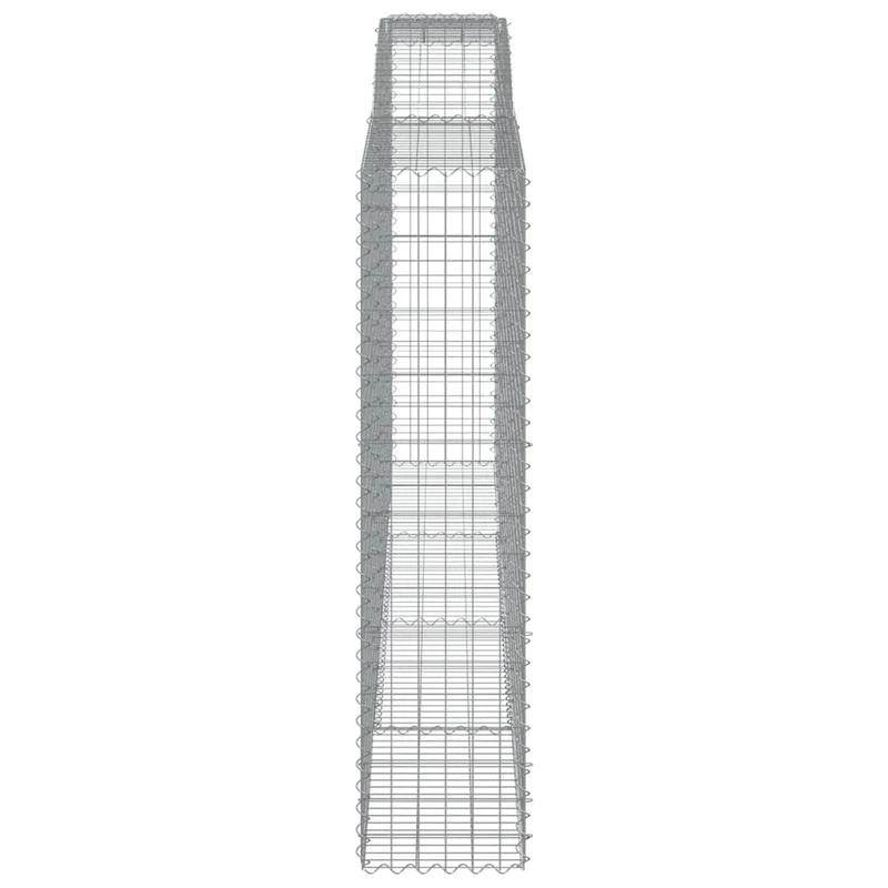 Cestas De Gaviones 5 Uds Forma De Arco Hierro 400x50x200/220 Cm
