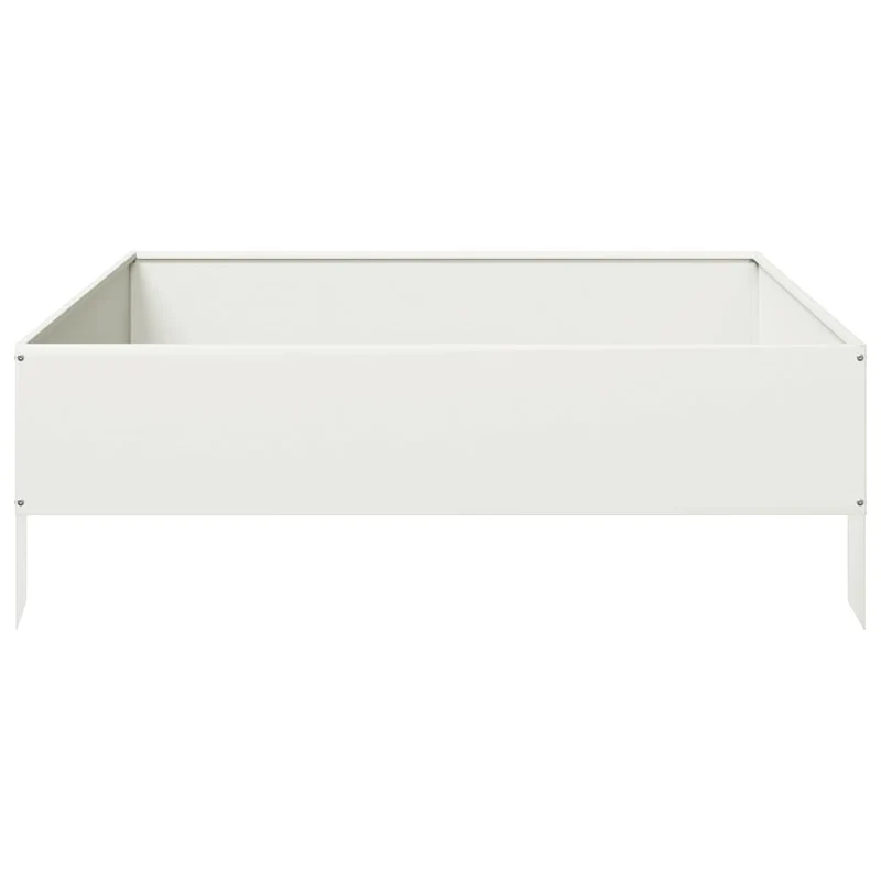Arriate De Acero Blanco 100x100x33,5 Cm