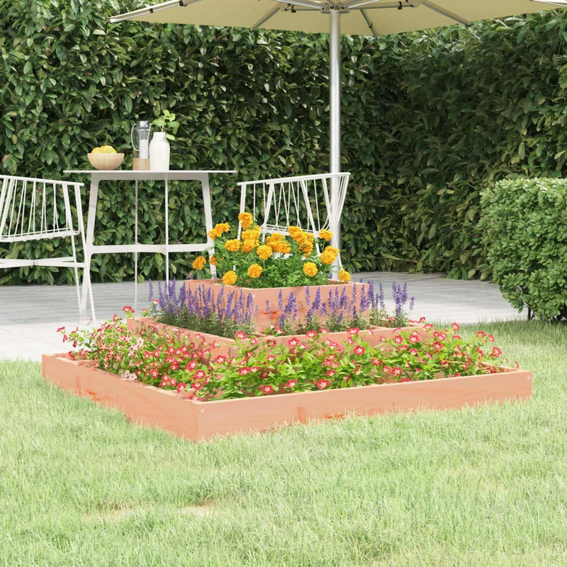Jardinera De Madera Maciza De Abeto Douglas 80x80x27 Cm