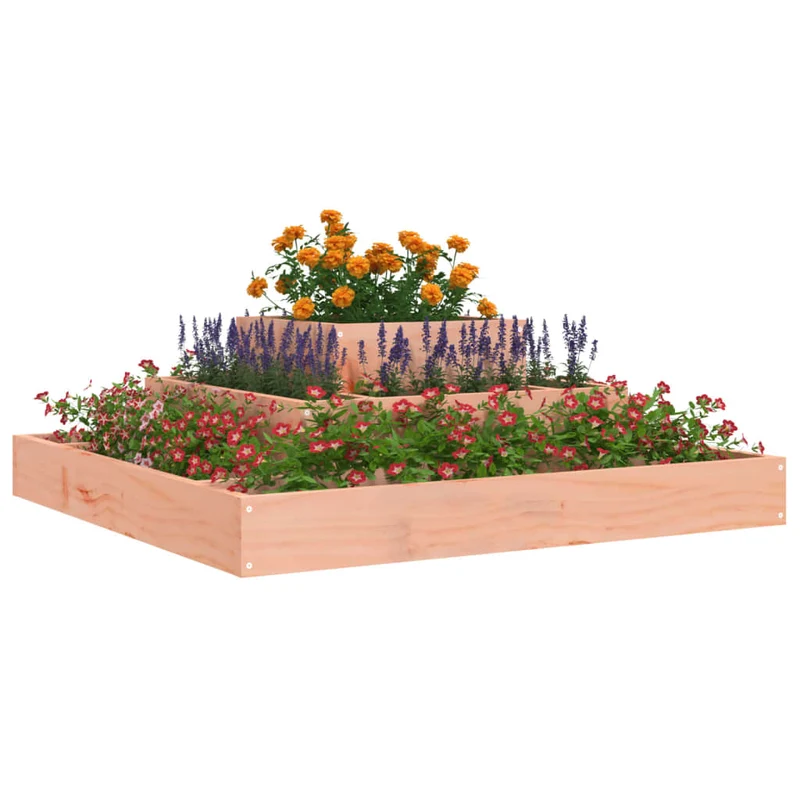 Jardinera De Madera Maciza De Abeto Douglas 80x80x27 Cm