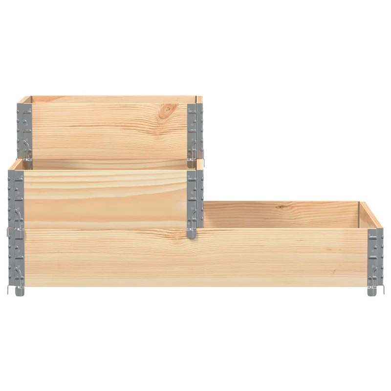 Arriate Elevado De 3 Niveles Madera Maciza De Pino 120x80 Cm