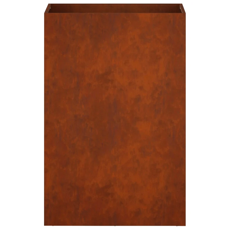 Macetero De Jardín Oxidado 40 X 30 X 75 Cm Acero Oxidado