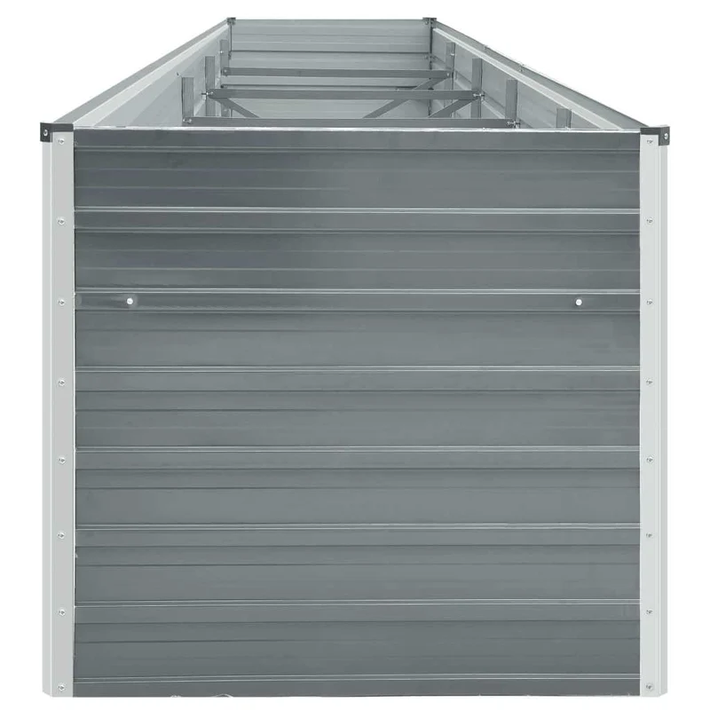Arriate De Acero Galvanizado Gris 400x80x45 Cm