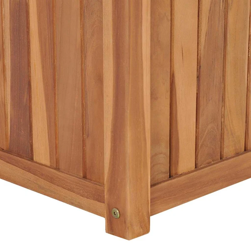 Arriate Elevado Madera Maciza De Teca 50x50x50 Cm