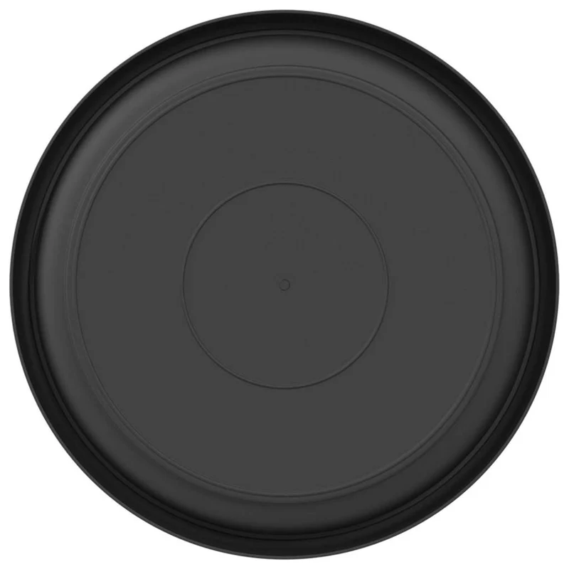 Bandeja Redonda Para Flores 24 Uds. Negro Ø 23,5 X 2,5 Cm