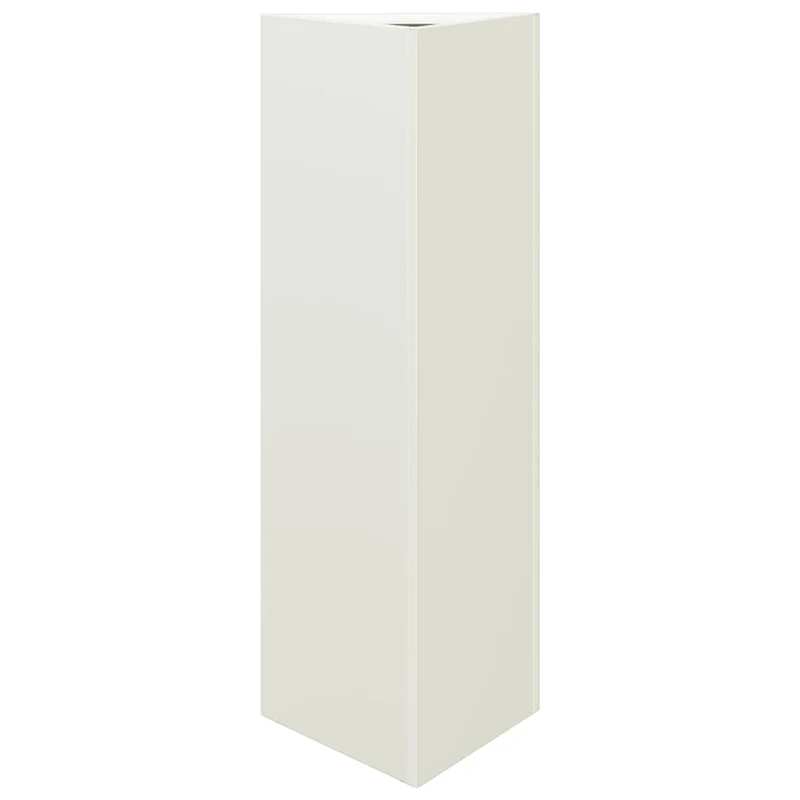 Jardineras Triangulares 2 Uds Acero Negro 30x26x75 Cm