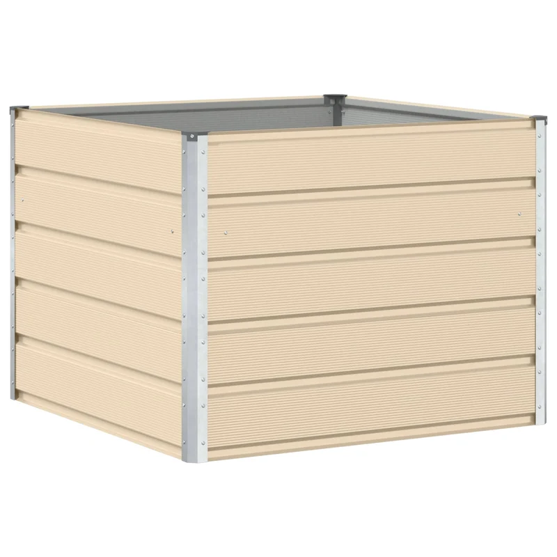 Jardinera Marfil 100 X 100 X 75 Cm Acero