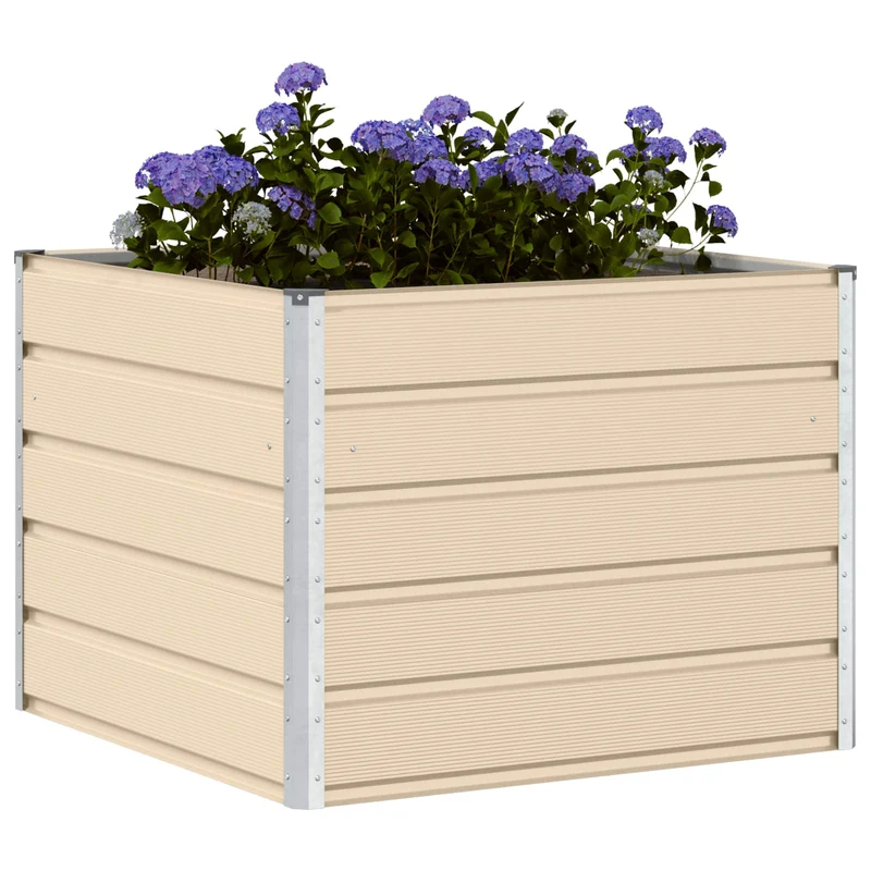 Jardinera Marfil 100 X 100 X 75 Cm Acero