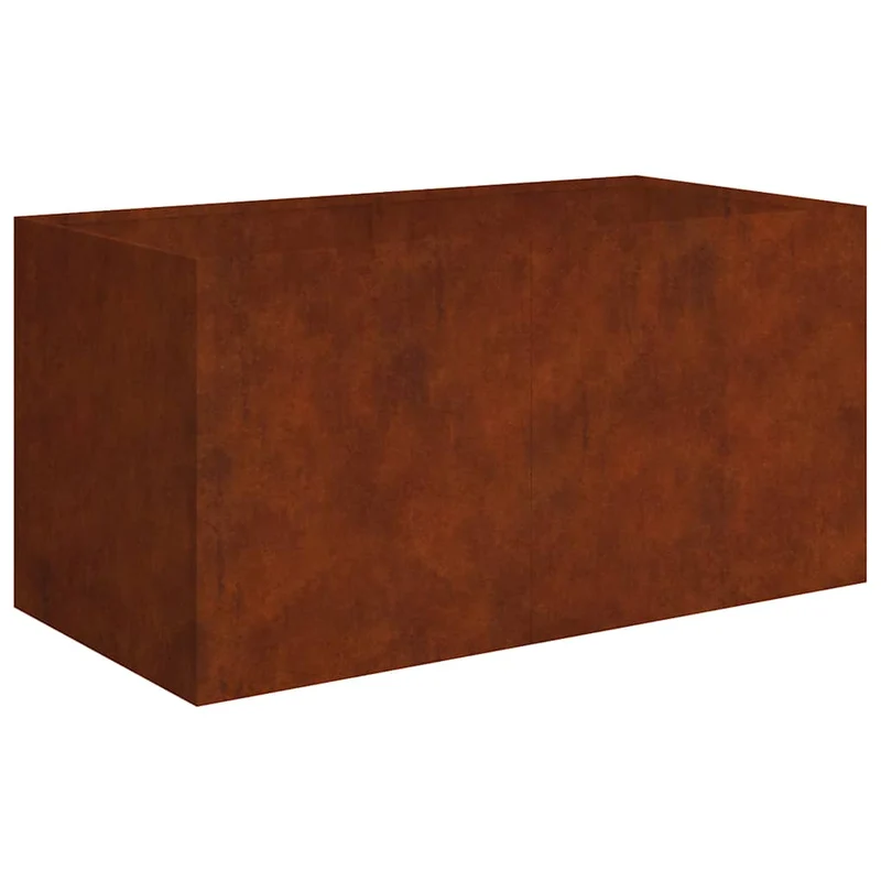 Maceta De Acero Corten 80x40x40 Cm