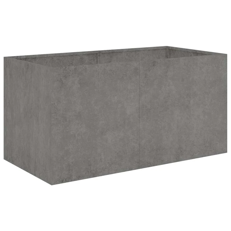 Maceta De Acero Corten 80x40x40 Cm