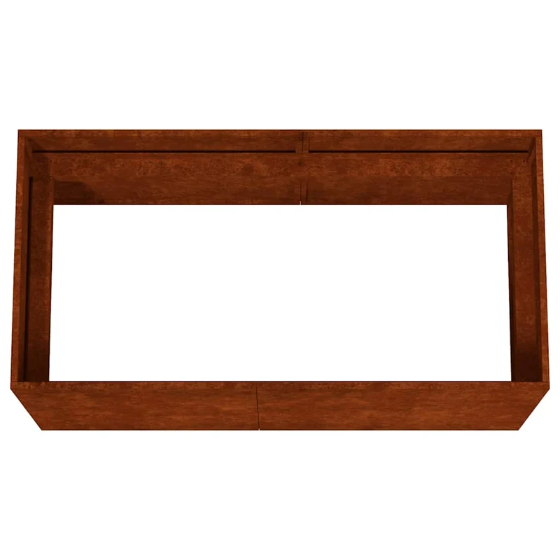 Maceta De Acero Corten 80x40x40 Cm