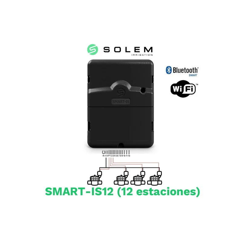 Programador Solem Smart-is 24v 12 Estaciones (wifi/bluetooth) - Riego Inteligente